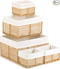 Vagusicc Wicker Storage Basket, Hand-Woven Paper Rope Wicker Baskets, by Vagusicc