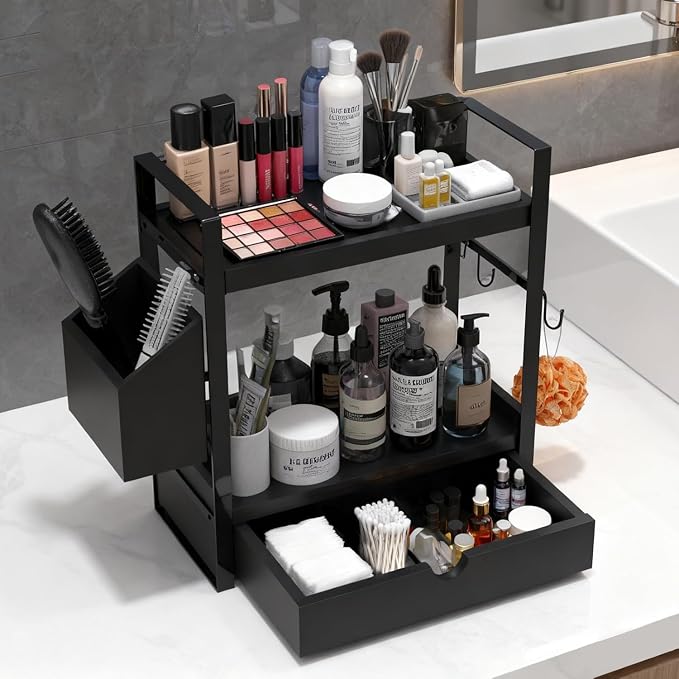 2-Tired Bathroom Counter Organizers and Storage, Coffee Bar Organizer - Image 2