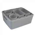 Simplify 10 Piece Organizing Set | Multiple Size Bins | Multipurpose | Office | by Simplify
