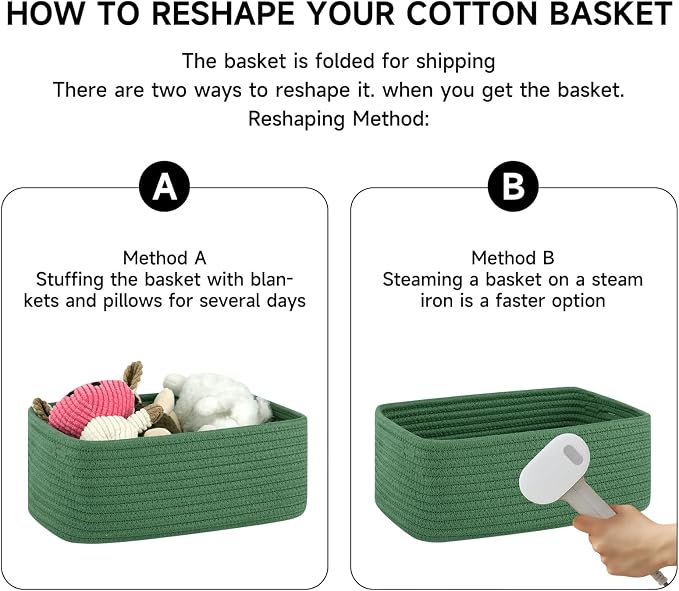 6 Pack Storage Baskets for Shelves, Small Baskets for Shelves, Cute Decorative - Image 6