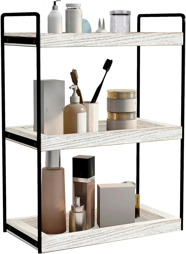 Dorhors 3 Tier Bathroom Counter Organizer, Countertop Bathroom Storage Shelf by Dorhors