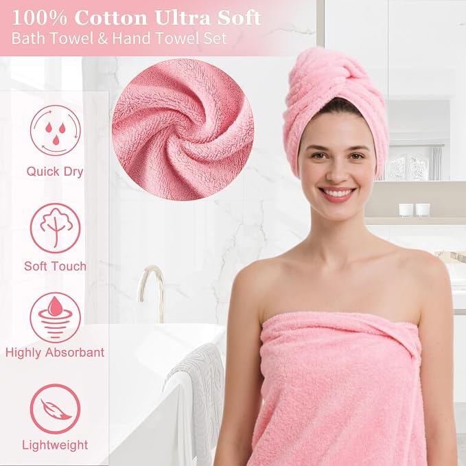 Pink Bathroom Accessories Set Bathroom Set - Image 5
