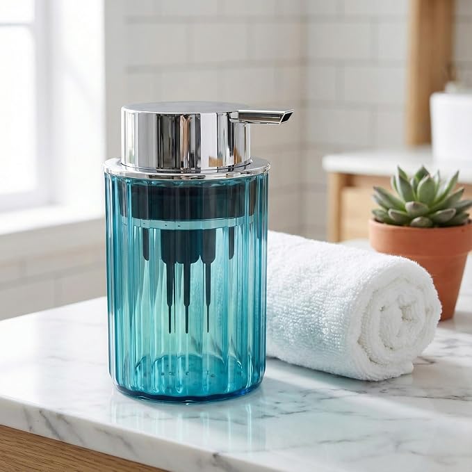 Foaming Hand Soap Dispenser 350ml Refillable Vintage-Inspired Modern Plastic - Image 8