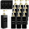 Gejoy 12 Pack Black Shampoo and Conditioner Dispenser Bottles, 17 Oz/ 500ml by Gejoy