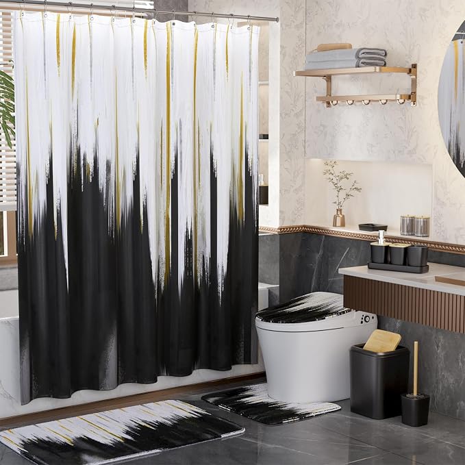 Black Bathroom Accessories Set - Image 2