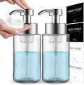 Doiliese Glass Foaming Hand Soap Dispenser, 10 oz Easy Refill Bathroom Soap by DOILIESE