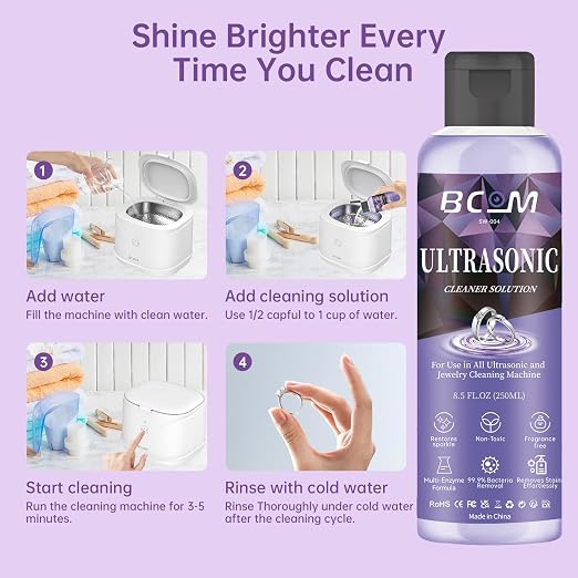 Ultrasonic Jewelry Cleaning Solution, Eyeglass and Rings, Effective Solution - Image 2