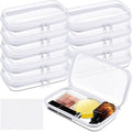 Sanwuta 10 Pcs Hard Zipper Case Clear Hard Pouches Plastic Zipper Pencil Box by Sanwuta