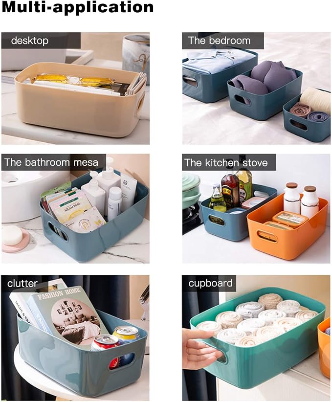 OWill 7 Pcs 2.1 L Plastic Storage Bins and Baskets - Image 5