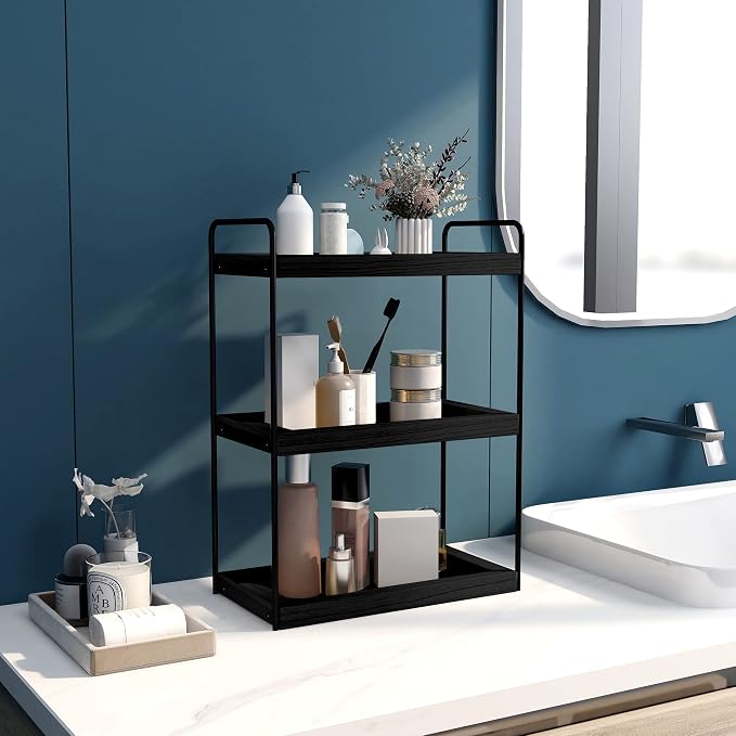 Dorhors 3 Tier Bathroom Counter Organizer, Countertop Bathroom Storage Shelf - Image 2