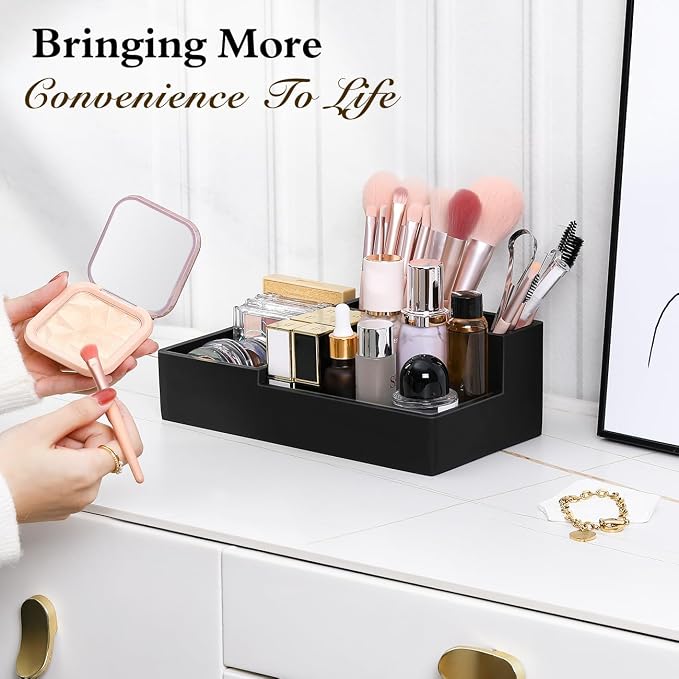 Luxspire Bathroom Counter Organizer, Marble Toothbrush Holder - Image 7