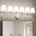 Bathroom Vanity Light, Brushed Nickel Bathroom Light Fixtures, 6-Light Lighting by Kvhiiw