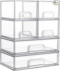 Vtopmart Stackable Storage Drawers Set of 6, Laundry Room Organization by Vtopmart