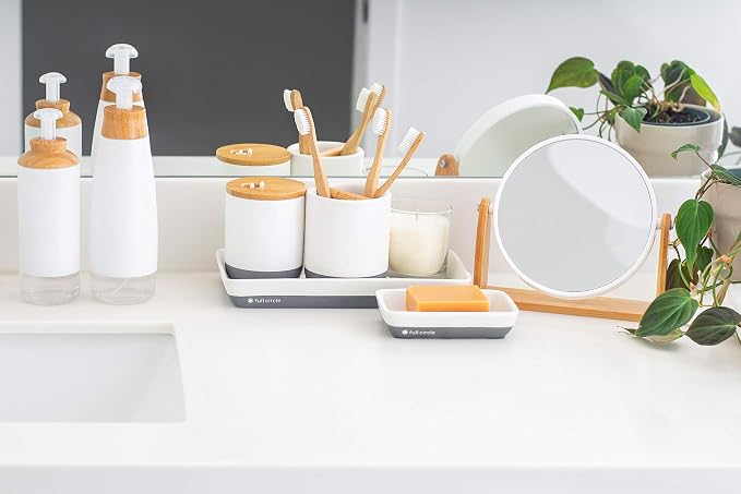 Full Circle Pick Me Up Cotton Swab and Q-Tip Canister - Image 4