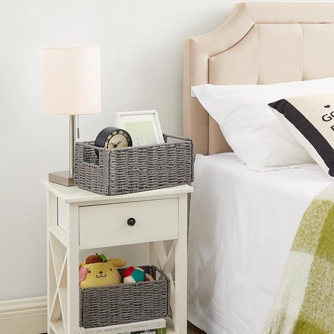 Vagusicc Wicker Storage Basket, Small Storage Baskets - Image 3