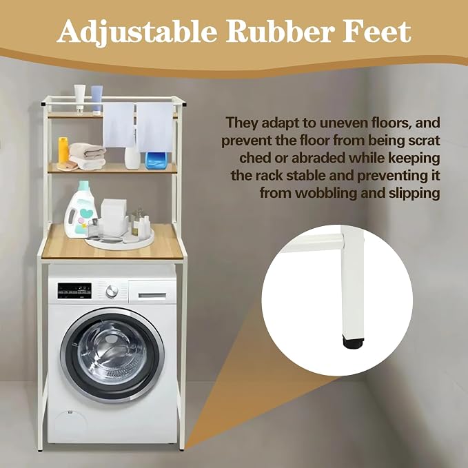 Washer and Dryer Storage Rack, 3 Tier Over The Washer and Dryer Storage Shelf - Image 4