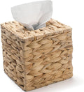 Tissue Box Cover Sqaure, Water Hyacinth Tissue Box Holder, Boho Decorative by XIMISISE