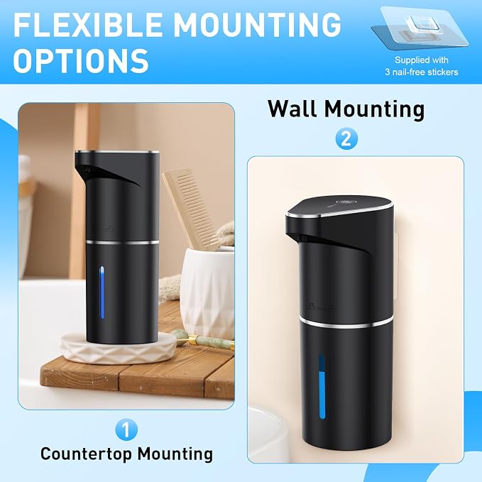 Automatic Soap Dispenser, Touchless Hand Wall Mount Rechargeable 3 Gear - Image 8