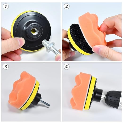 Car Foam Polishing Buffing Kit, Polishing Buffing Pads, Wool Pads, Polishing & - Image 6