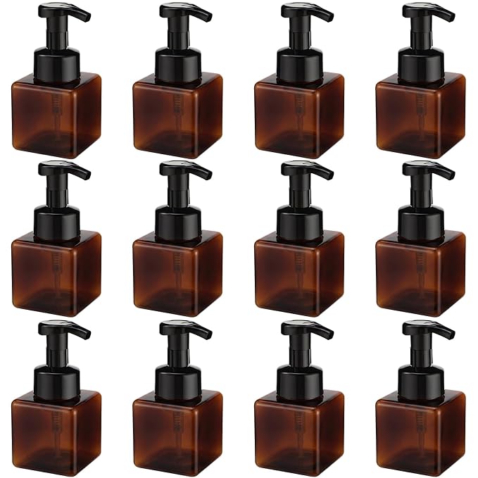 Domensi 12 Pcs Foam Pump Bottle Foaming Soap Dispenser Empty Travel Foaming by Domensi