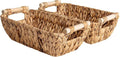 StorageWorks Hand-Woven Small Wicker Baskets, Water Hyacinth Storage Baskets by StorageWorks
