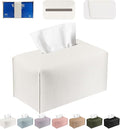 Tissue Box Cover PU Leather Tissue Holder Rectangle Facial Tissue Case Tissue by DecorateYourHome