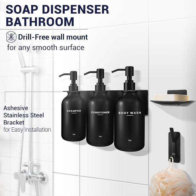 KLL Shampoo and Conditioner Dispenser Set - Image 2