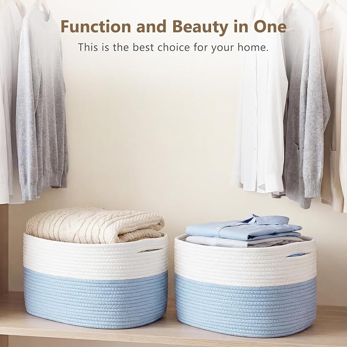 Cotton Rope Storage Basket, Woven Basket - Image 7