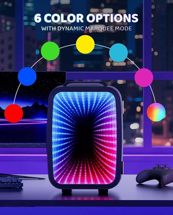 MF01C Mini Fridge, 7 Light Modes - Image 2