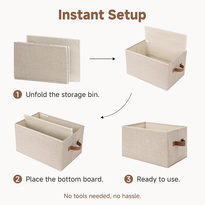 StorageWorks Shelf Baskets for Organization, Linen Closet Organizers and - Image 8