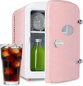 Simple Deluxe Mini Fridge with Viewing Window, 4L/6 Can Portable Cooler & Warmer by SimpleDeluxe
