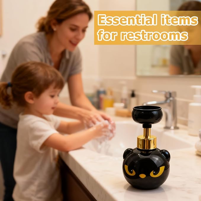 Cute Cat Paw Foam Soap Dispenser, Spooky Cat Lover Gift - Image 6