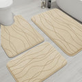 YIHOUSE Memory Foam Bathroom Rug Sets 3 Piece, Ultra Absorbent Bath Mat by YIHOUSE