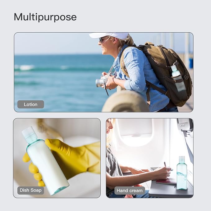 Travel Bottles for Toiletries 3.4 oz - Image 3