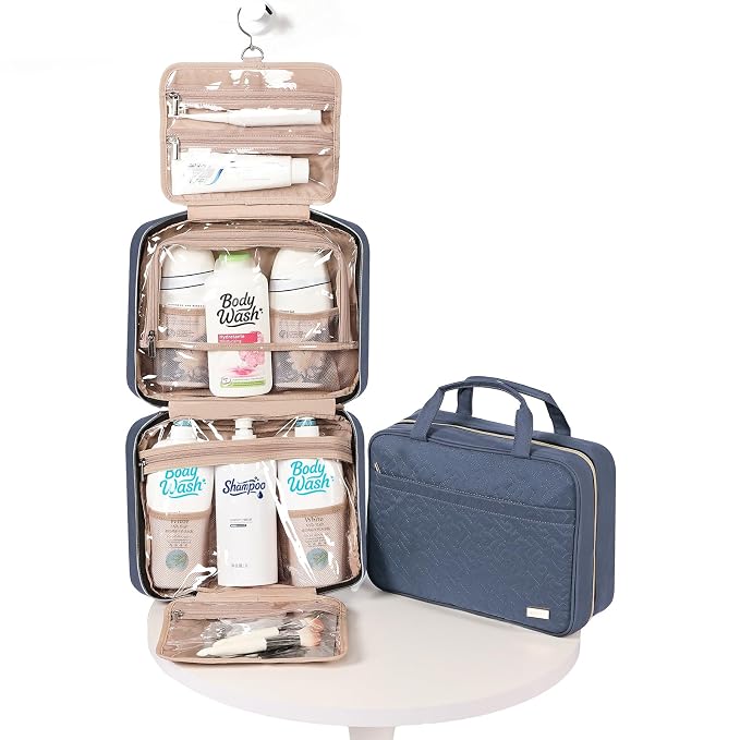 NISHEL Travel Toiletry Bag for women, Portable Hanging Organizer for - Image 5