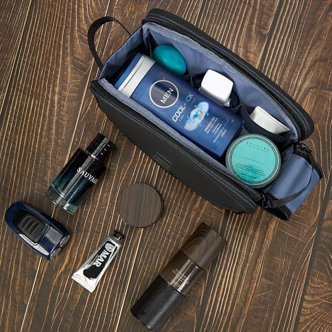 ZEEMO Travel Toiletry Bag for Men, Medium Water-Resistant Double-Sided - Image 6