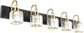 Ralbay Modern LED Bathroom Vanity Lights 5-Lights Crystal Vanity Lights Over by RalbayLighting