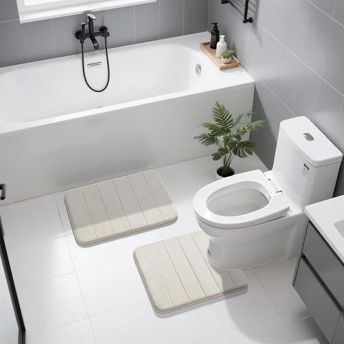 Yimobra U-Shaped Toilet Bath Mat Set 2 Piece - Image 7