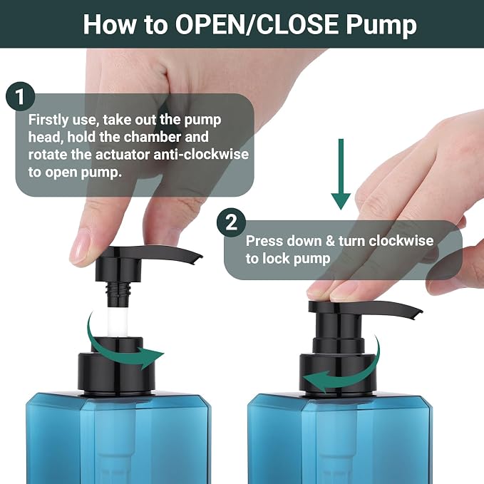 Suream Shampoo Dispenser for Shower, 22oz/650ml Shampoo and Conditioner Bottles - Image 4