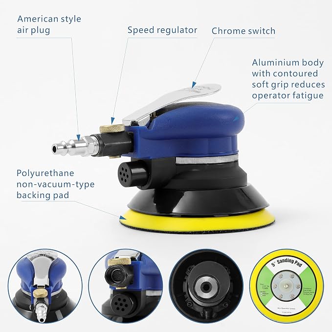 5 inch Air Random Orbital Sander - Image 5