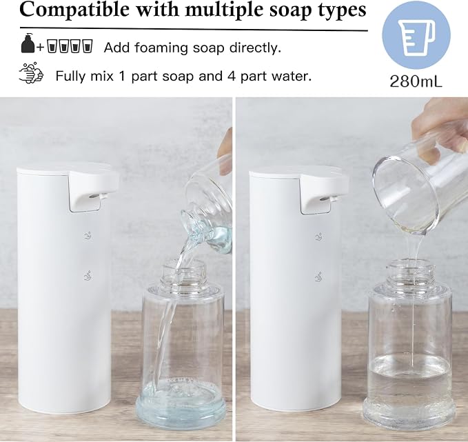 LAOPAO Automatic Soap Dispenser Foaming: Rechargeable Touchless Soap Dispenser - Image 3