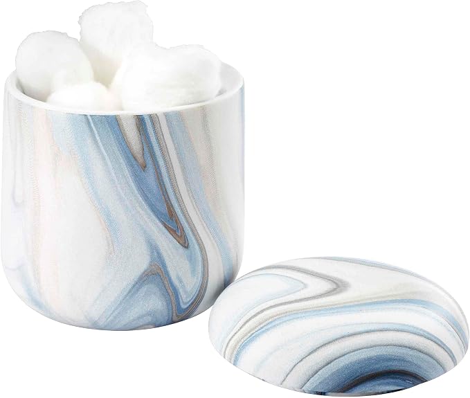 Avanti Linens - Bath Set, Resin Lotion Pump, Covered Jar & Vanity Tray - Image 3