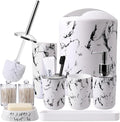 White Marble Bathroom Accessories Set, Vanity Tray, Soap Dispenser, Soap Dish by BetterbathroomwithXLHOME
