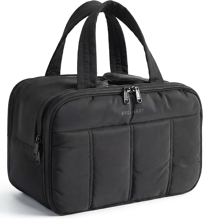 BAGSMART Travel Toiletry Bag, Puffy Large Toiletry Bag by BAGSMART