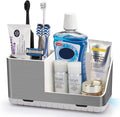 Toothbrush Holders for Bathroom Countertop Organizer, Brushed Nickel Tooth by PARKMANI