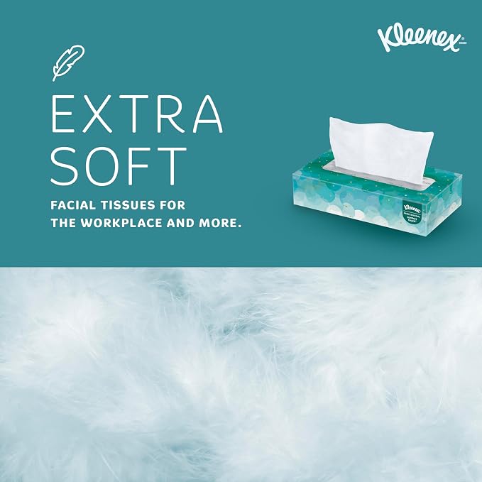 Kleenex Professional Facial Tissue, Flat Boxed Format, Designed - Image 6