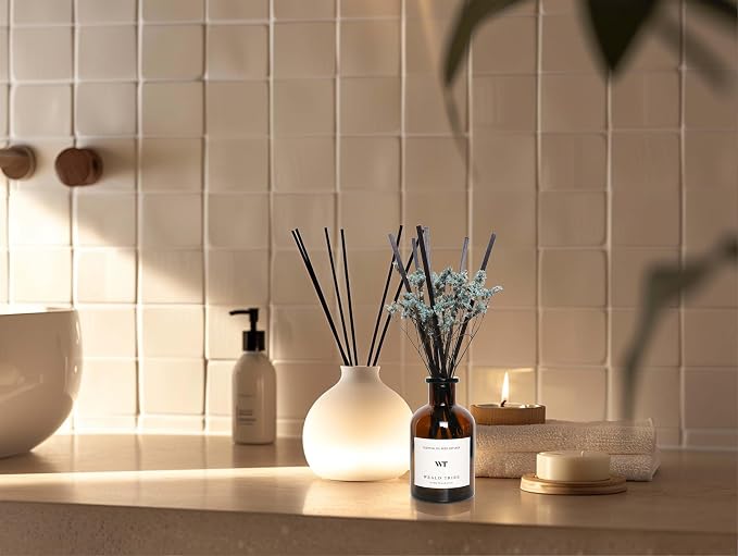 WEALD TRIBE Reed Diffuser Set for Bathroom Decor, Sticks Diffuser - Image 5