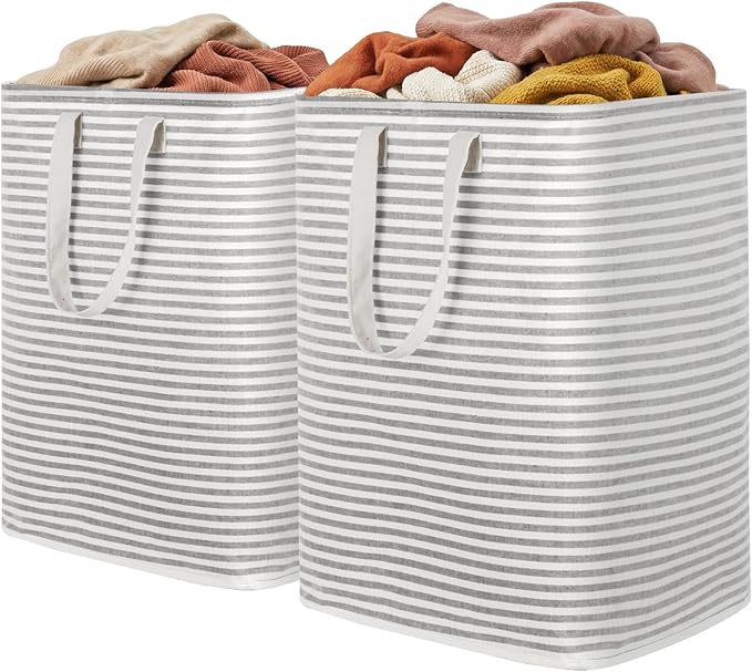 Lifewit 2 Pack Laundry Basket 90L Each, Collapsible Clothes Hamper by Lifewit