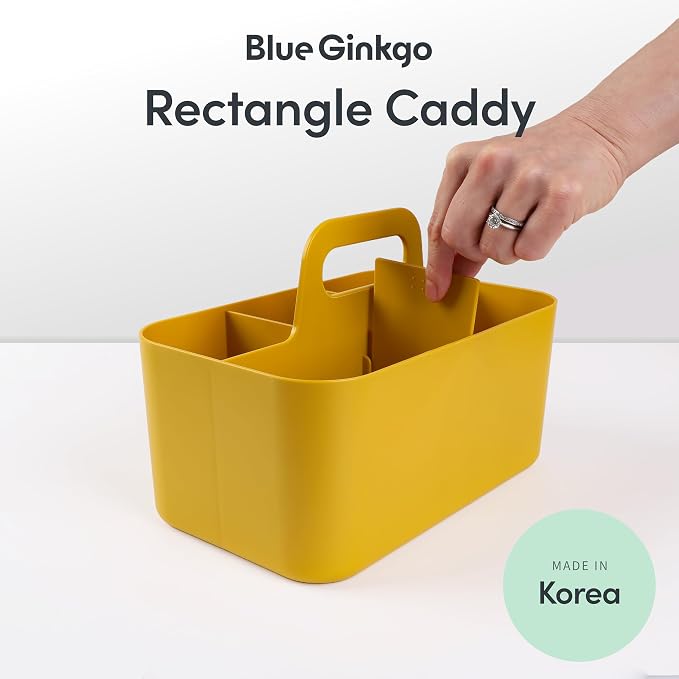 BLUE GINKGO Stackable Organizer Caddy – Korean-Made Portable Tote - Image 2