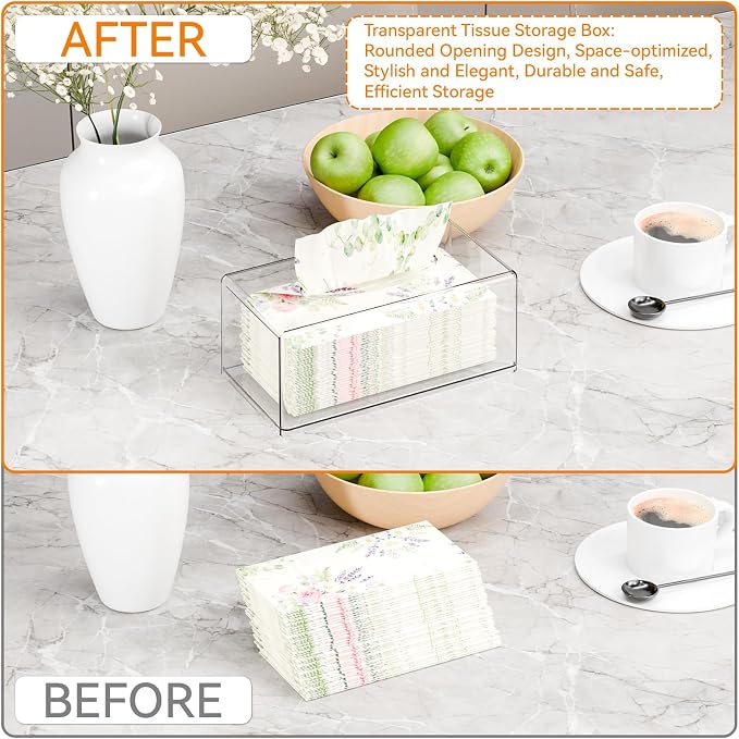Clear Acrylic Tissue Box Holder - Image 5